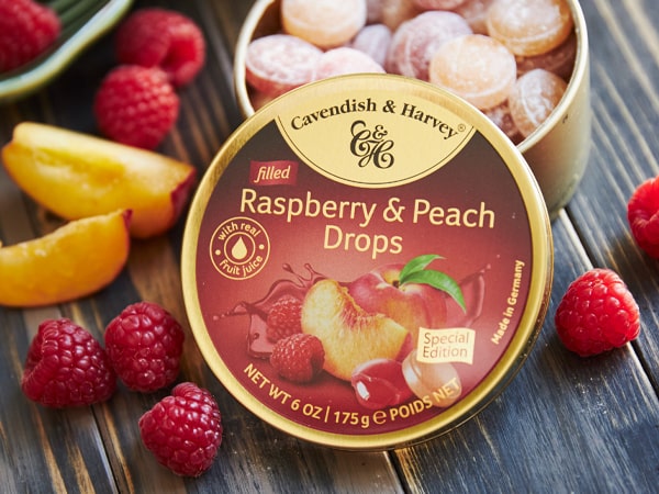 Was ist das Besondere an Raspberry & Peach Drops?