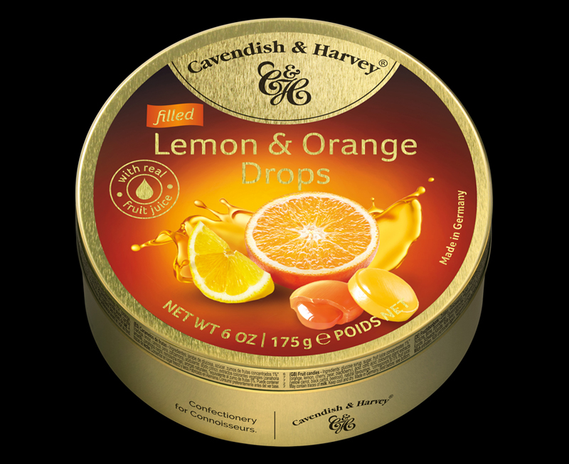 Lemon & Orange Drops, filled 175g